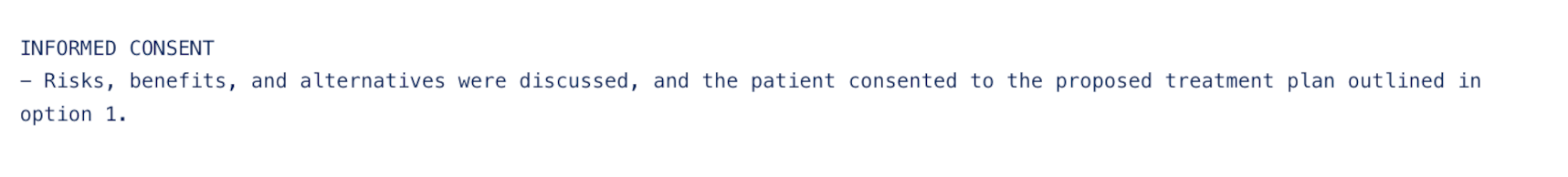 Informed consent — patient decision